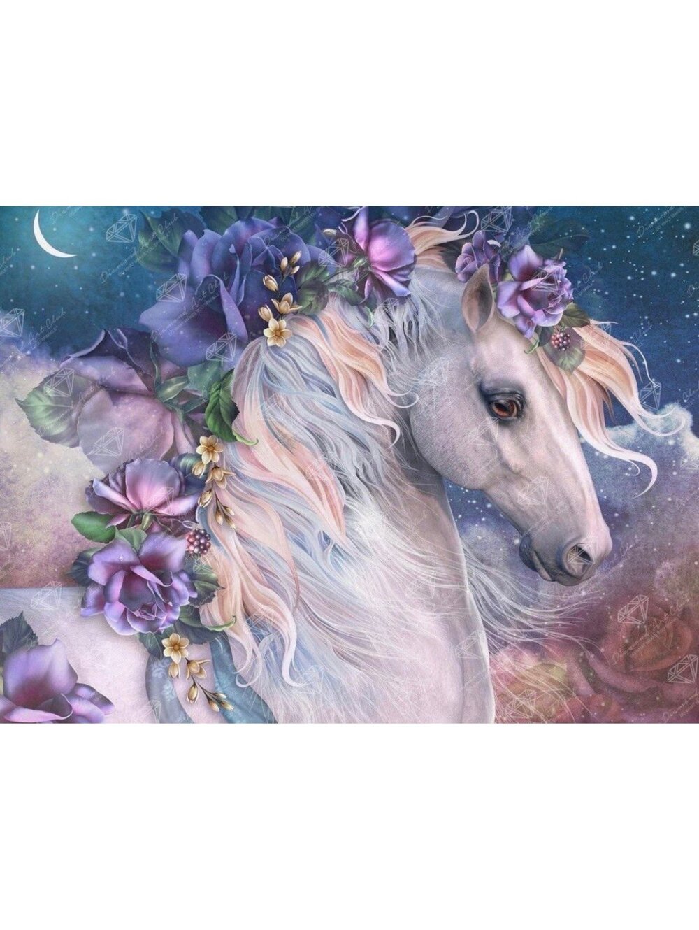 Moon Flower by Laurie Prindle - Diamond Art Club